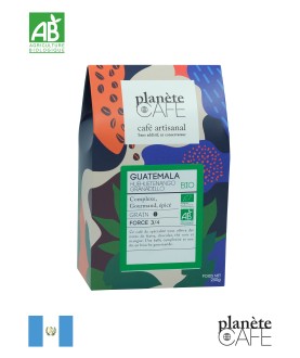 Café bio grain du Guatemala torréfié en France Huehuetenango