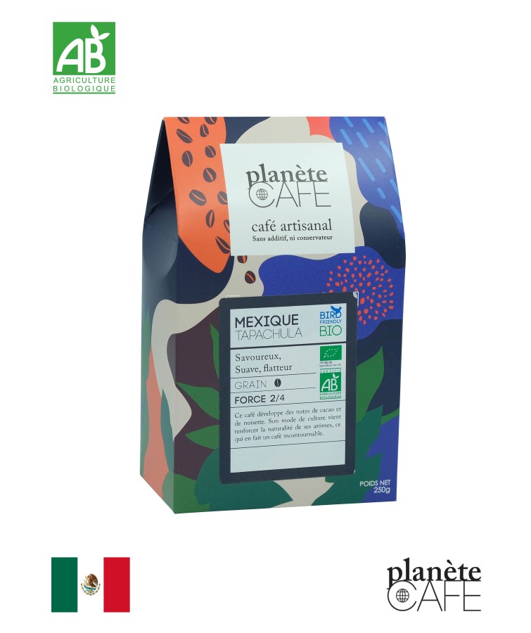 Café bio grain du Mexique torréfié en France Tapachula bio