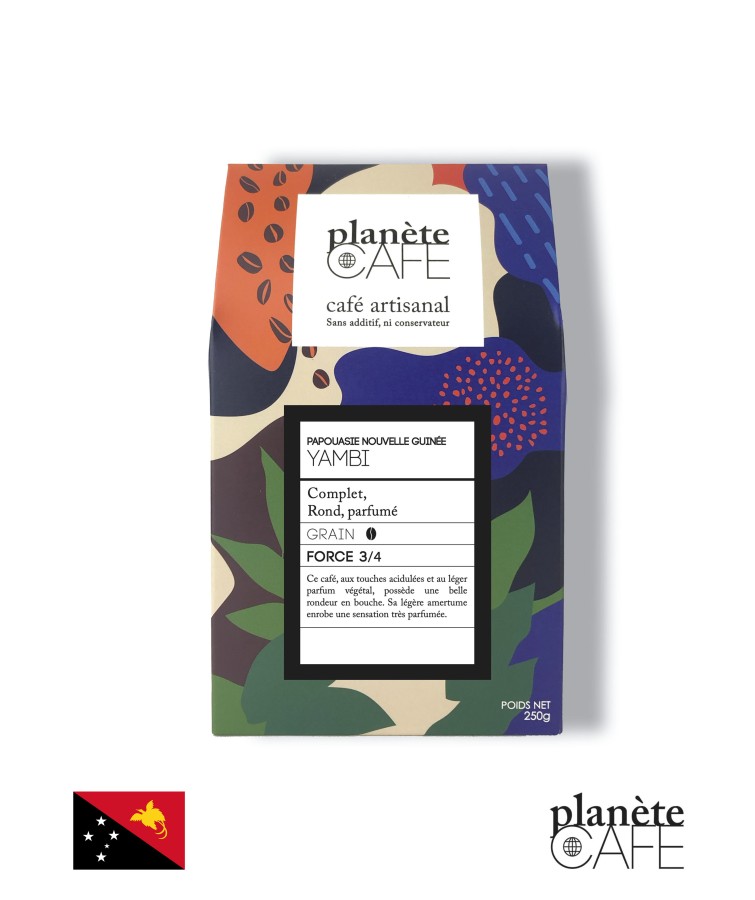 Café grain Papouasie-Nouvelle-Guinée torréfié en France Yambi Café grain Papouasie-Nouvelle-Guinée torréfié en France Yambi