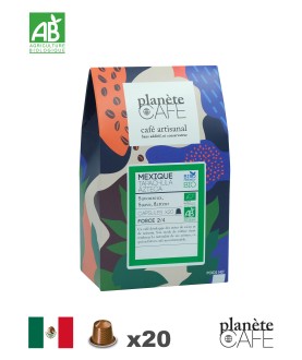 Café bio capsule du Mexique torréfié en France Tapachula Bio