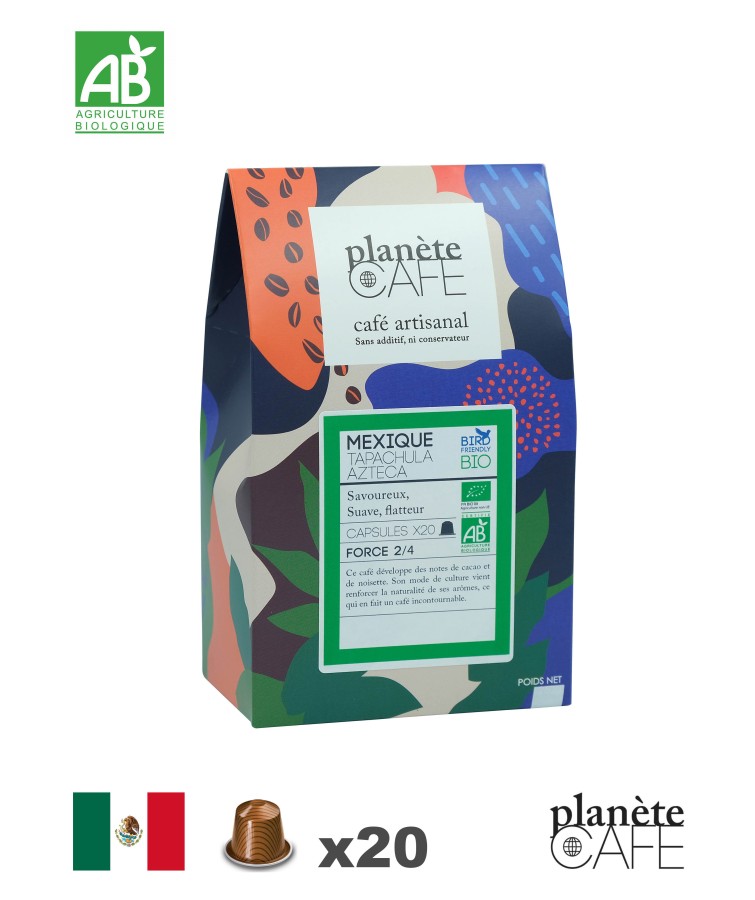 Café bio capsule du Mexique torréfié en France Tapachula Bio Café bio capsule du Mexique torréfié en France Tapachula Bio