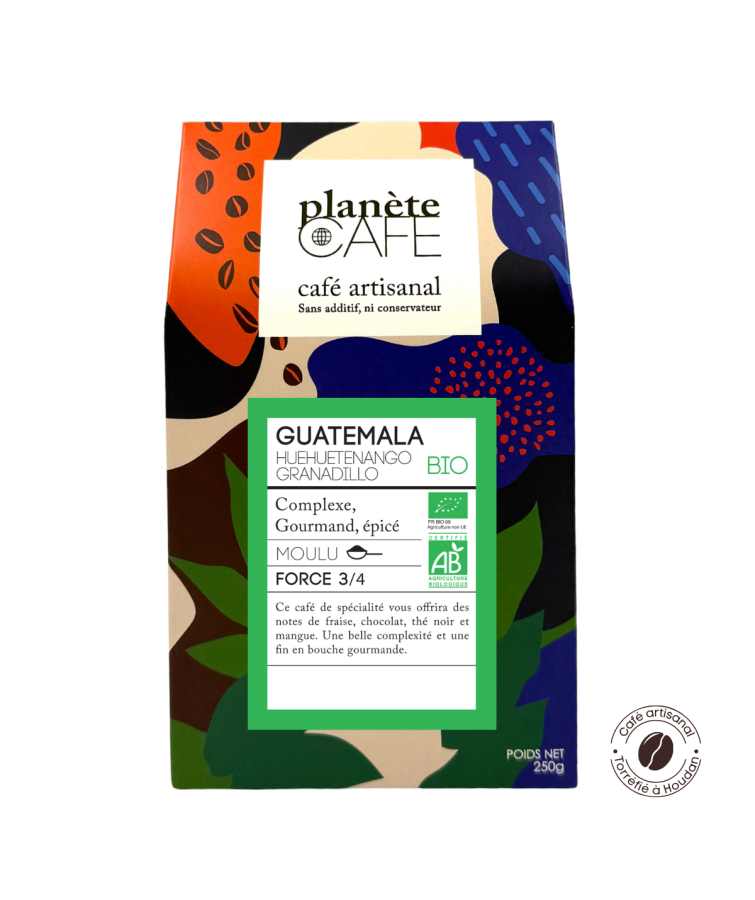 Café Huehuetenango Granadillo bio (Guatemala) moulu  - Torréfié en Île-de-France