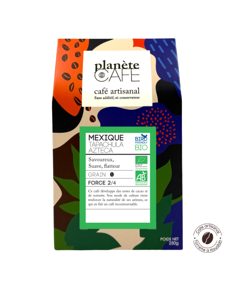 Café bio grain du Mexique torréfié en France Tapachula bio
