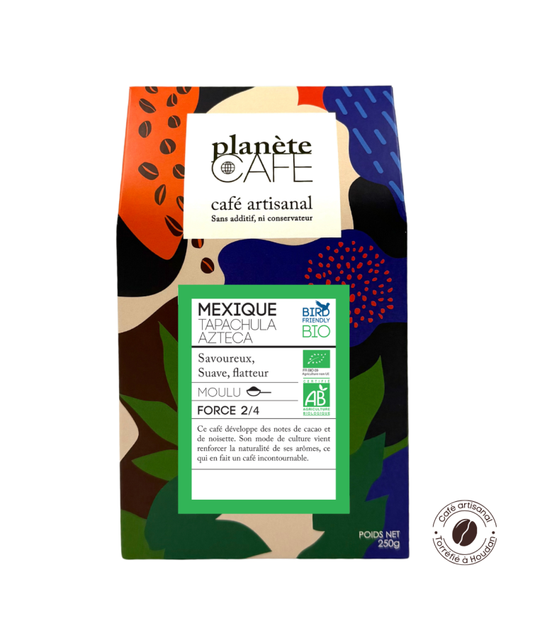 Café Tapachula Azteca bio (Mexique) moulu - Torréfié en Île-de-France