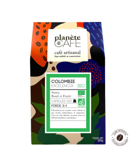 Café en capsule de Colombie torréfié en France - Excelensia