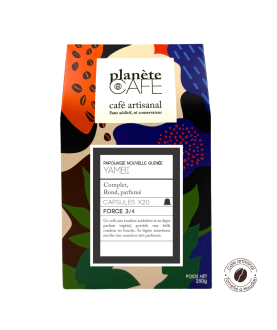 Café capsule Papouasie Nouvelle Guinée torréfié France Yambi