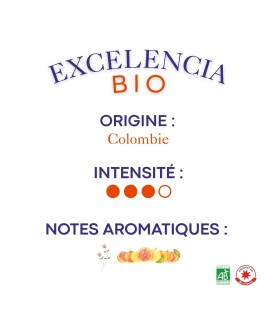 Café Excelencia bio, Colombie - capsules x 20