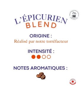 Café L'Épicurien Blend en capsule (x20) - Torréfié en Île-de-France