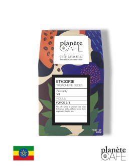 Café en grain d'Ethiopie torréfié en France Yrgacheffe Gedeb