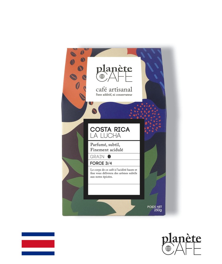 La Lucha, Café en Grain du Costa Rica torréfié en France La Lucha, Café en Grain du Costa Rica torréfié en France
